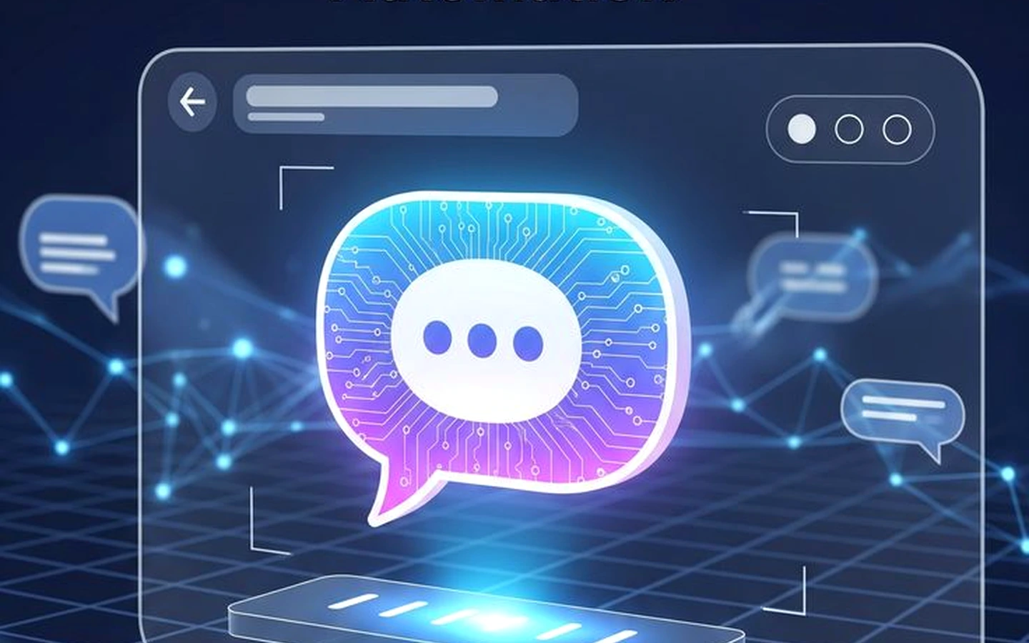 AI customer support chatbot and automation interface