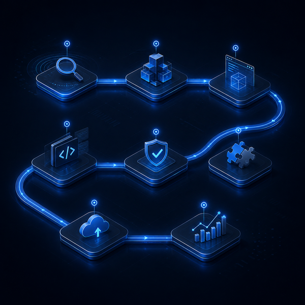 Structured engineering process illustration